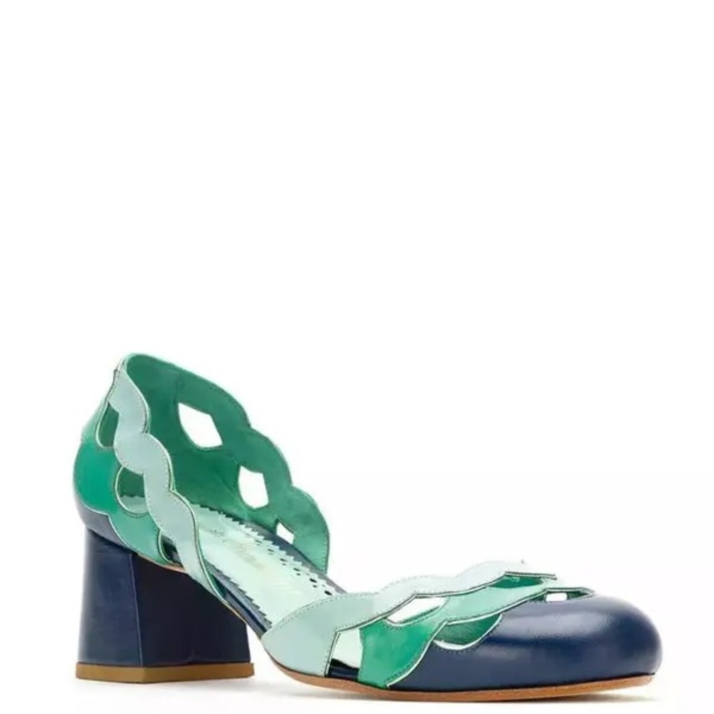 Sarah Chofakian Multicolor Block Heel Shoes